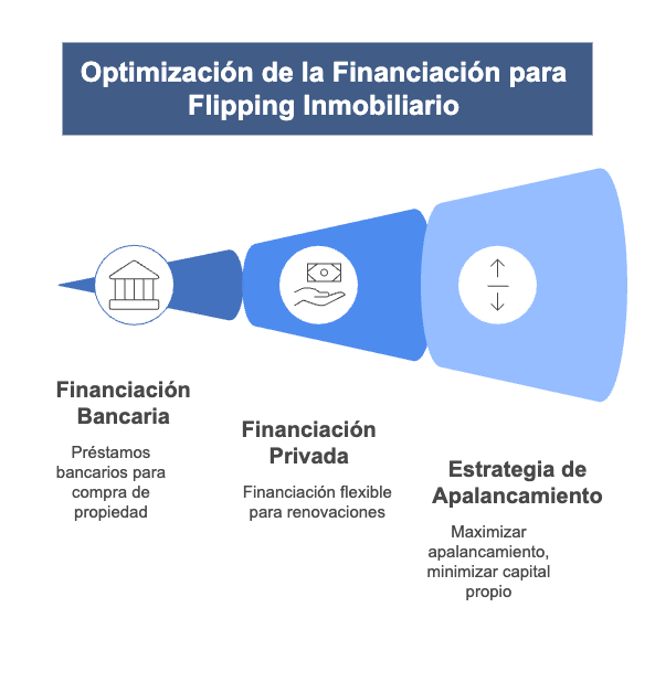 Financing optimization in property flipping